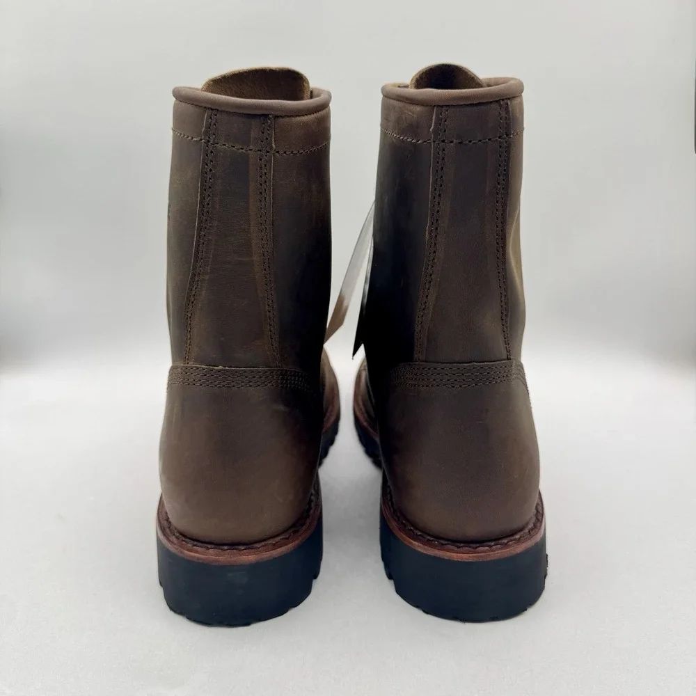 Chippewa Wood Classic 2.0 Boots Men's Size 10.5 D Brown Leather Soft Toe - Picture 4 of 16